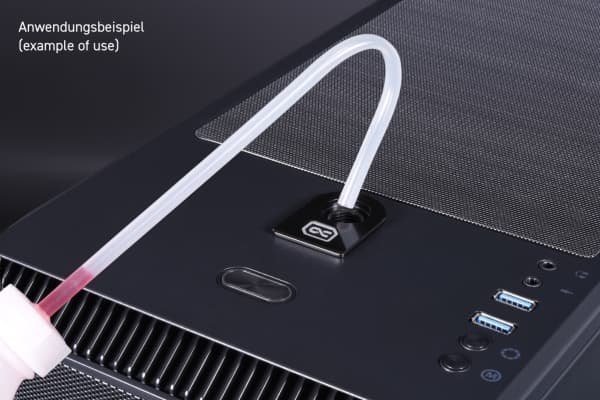 Alphacool 13466, Fillport, Svart, 1/4", 30 mm, 42 mm, 15 mm