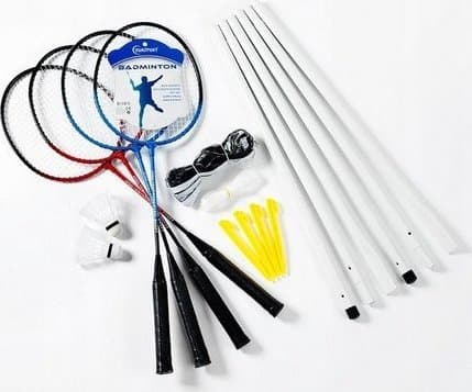 Tactic Sunsport - badminton set - komplett uppsättning med 4 racketar (514-030)