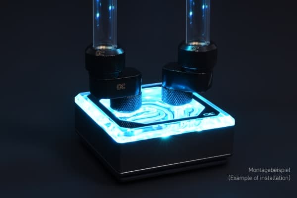Alphacool 17604, Slangekontakt, Sort, 1/4", 22,5 mm, 24 mm, 18,5 mm