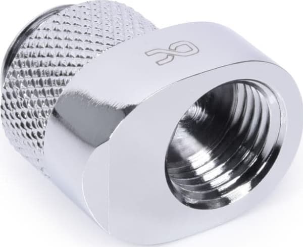 Alphacool 17603, Liitoskappaleet, Messinki, Kromi, 1/4", 24 mm, 22,5 mm