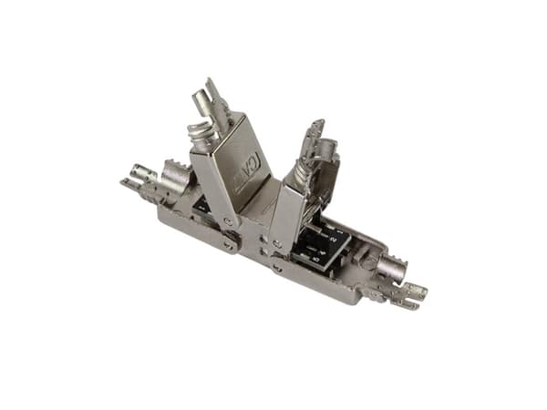 LogiLink MP0057, Cat.6A, Cat.7, Cat.7A, Metallisk, Rett, Metall, Nickel, Zink, 22/24, Nickel
