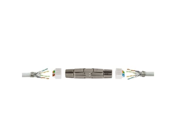 LogiLink MP0057, Cat.6A, Cat.7, Cat.7A, Metallisk, Rett, Metall, Nickel, Zink, 22/24, Nickel