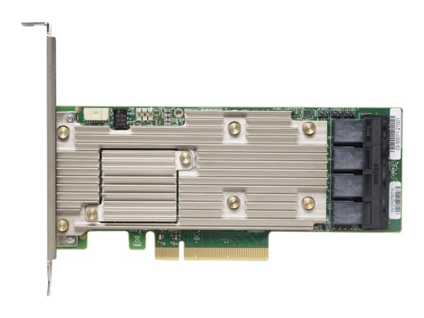 Lenovo ThinkSystem 930-16i - Kontrollerkort (RAID) - 16 Kanal - SATA / SAS 12Gb/s - låg profil - RAID 0, 1, 5, 6, 10, 50, JBOD, 60 - PCIe 3.0 x8 - fö