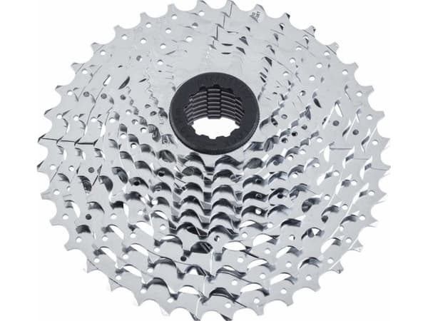 Microshift MICROSHIFT XLE 10-trinns kassett, stål, Shimano-kompatibel, 11-13-15-17-19-21-24-28-32-36, krom, (NY)