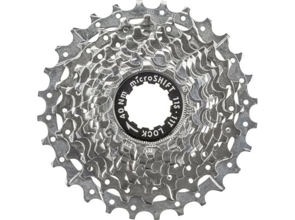Microshift MICROSHIFT CENTOS 11-trinns kassett, stål, Shimano-kompatibel, 11-12-13-14-15-17-19-21-24-28-32, Krom, (NY)