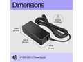 Miniatyrbild 5 av 5: HP USB-C LC - Strömadapter - AC - 45 Watt - Europa - för Elite Mobile Thin Client mt645 G7; Fortis 11 G9; Pro Mobile Thin Client mt440 G3