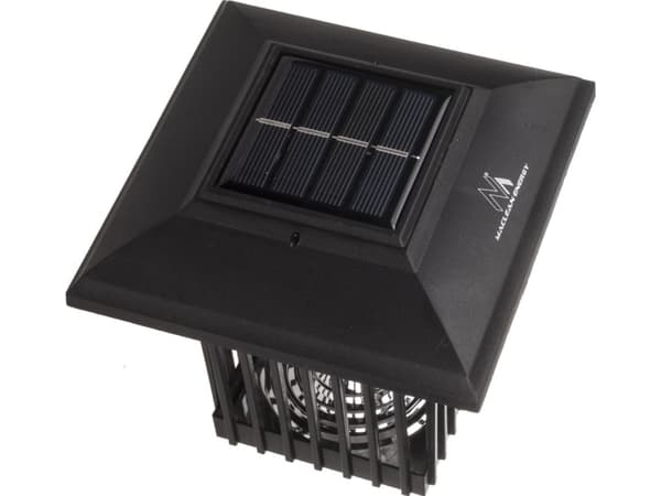 Maclean MCE448 2-i-1 dekorativ solcellelampe med UV-lys Insektfelle Myggmorderlampe 2 moduser IP44 utendørs