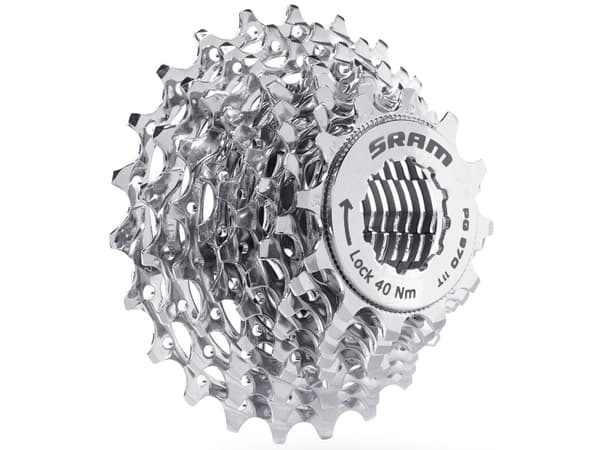 SRAM PG-970 11-34, Kassett, Aluminium, Stål, Sølv