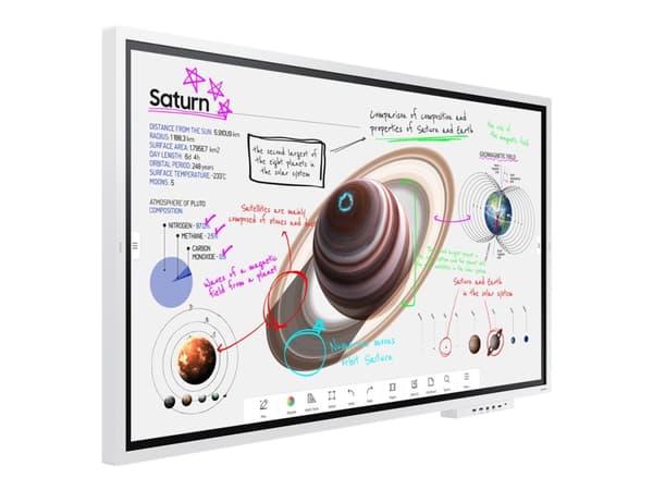 Samsung Flip Pro WM65B - 65" Diagonalklasse (64.5" synlig) - WMB Series LED-bakgrunnsbelyst LCD-skjerm - utdanning / næringsliv - med pekeskjerm (mul