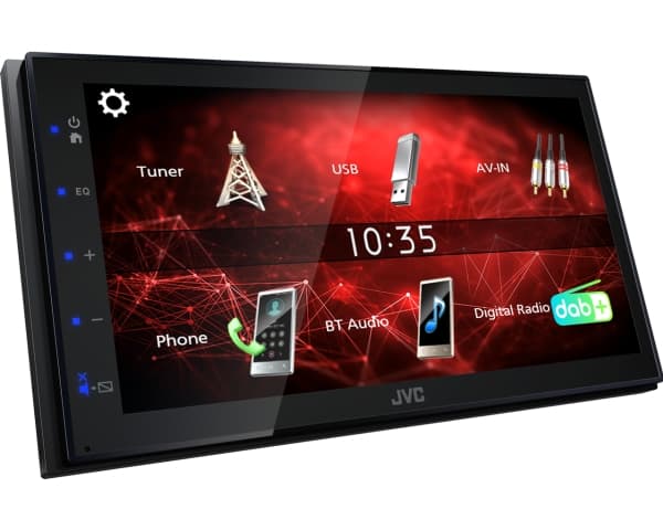 JVC KW-M27DBT, Svart, 2 DIN, 180 W, 64 W, 20 - 20000 hz, 40 O