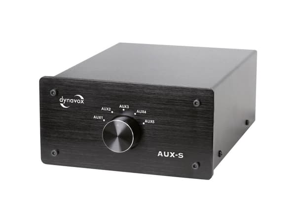 Dynavox AUX-S Cinch-Audio-Switch Schwarz (206410)