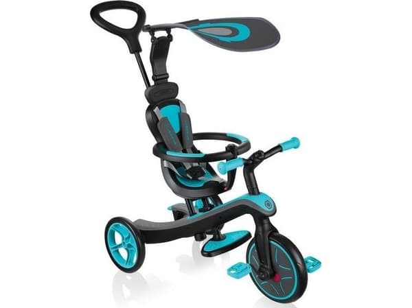 Daugiafunkcinis triratukas Globber Explorer Trike 4in, teal 632-105-2 Turkosblå