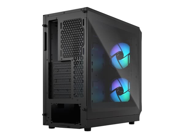 Fractal Design Focus 2, PC, Musta, ATX, mikro ATX, Mini-ITX, Terästä, Karkaistu lasi, Multi, Kotelotuulettimet