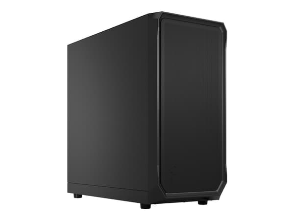 Fractal Design Focus 2 RGB - Tower - ATX - ingen strömförsörjning (ATX) - heltäckande svart - USB/ljud Svart
