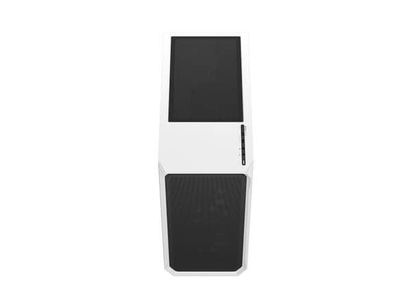 Fractal Design Focus 2 RGB - Tower - ATX - sidepanel med vindu (herdet glass) - ingen strømforsyning (ATX) - hvit TG-klar fargetone - USB/lyd