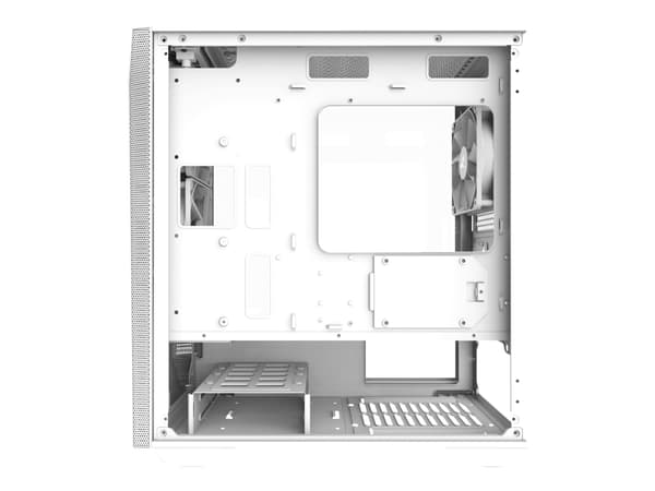 Zalman Z1 Iceberg White - mATX Mid Tower PC Case/Pre-installed fan 2 x 120mm in, Mini Tower, PC, Valkoinen, mikro ATX, Mini-ITX, Muovi, Terästä, Kark