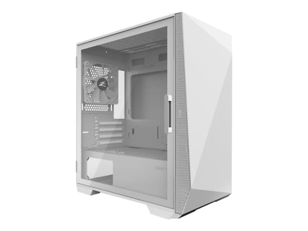 Zalman Z1 Iceberg White - mATX Mid Tower PC Case/Pre-installed fan 2 x 120mm in, Mini Tower, PC, Valkoinen, mikro ATX, Mini-ITX, Muovi, Terästä, Kark