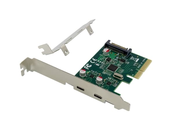 Conceptronic EMRICK07G, PCIe, USB 3.2 Gen 2 (3.1 Gen 2), PCI 2.0, SATA 15-nastainen, vihreä, PC, PC