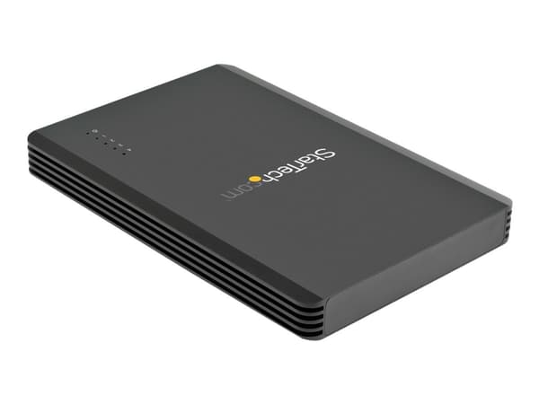 StarTech.com 4 Bay Thunderbolt 3 NVMe Enclosure, For M.2 NVMe Solid State Drives, 1x DisplayPort Video & 2x TB3 Downstream Ports, Up to 40Gbps, 72W P