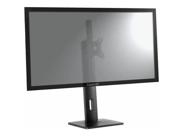 eSTUFF - Ställ - för LCD-display - svart - skärmstorlek: 13"-27" - skrivbord