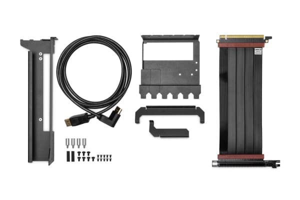 EK Water Blocks Loop Vertical GPU Holder EVO, Universell, Grafikkortholder, Stål, Sort, 1 stykker, 20 cm