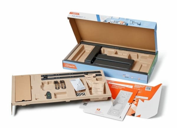 Vogel''s TVM 3643, 195,6 cm (77"), 100 x 100 mm, 600 x 400 mm, 0 - 20°, 180°, Svart