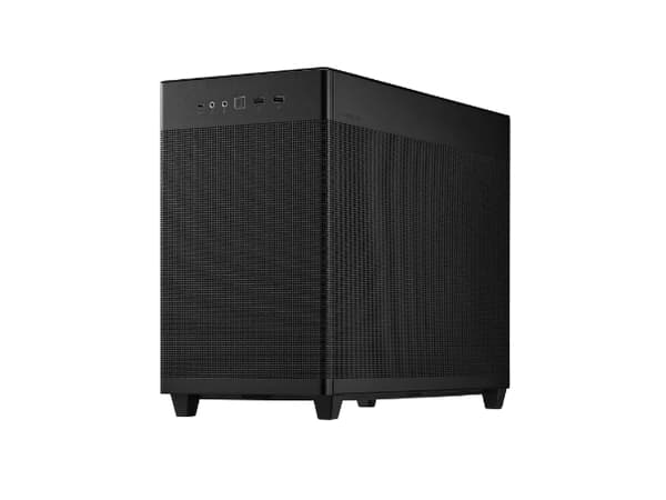 ASUS Prime AP201 - Lite tårn - micro ATX - ingen strømforsyning - svart - USB/lyd