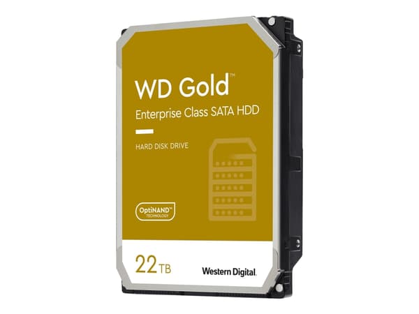 WD Gold WD221KRYZ - Harddisk - Enterprise - 22 TB - intern - 3.5" - SATA 6Gb/s - 7200 rpm - buffer: 512 MB
