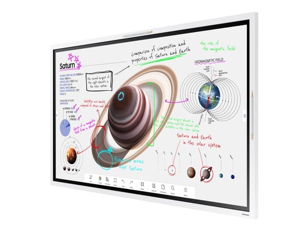 Samsung Flip Pro WM55B - 55" Diagonalklasse WMB Series LED-bakgrunnsbelyst LCD-skjerm - utdanning / næringsliv - med pekeskjerm (multiberørings) - Ti