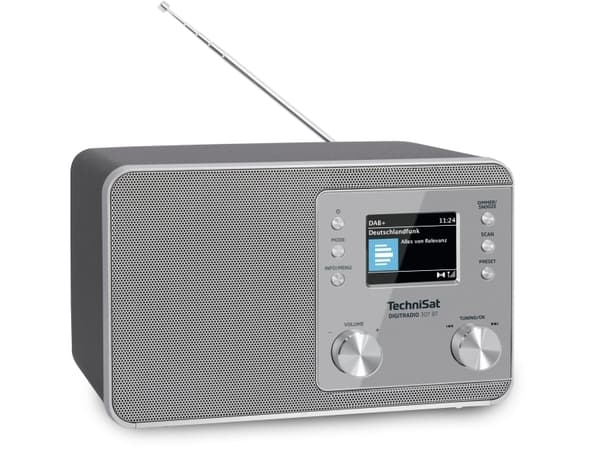 TechniSat DigitRadio 307 BT - DAB-radio - 5 Watt (Total) - silver