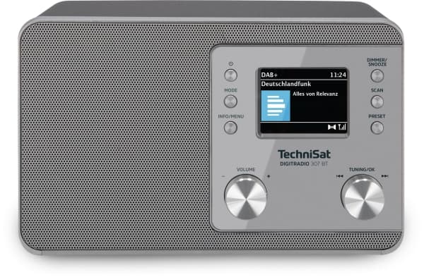 TechniSat DigitRadio 307 BT - DAB-radio - 5 Watt (Total) - silver