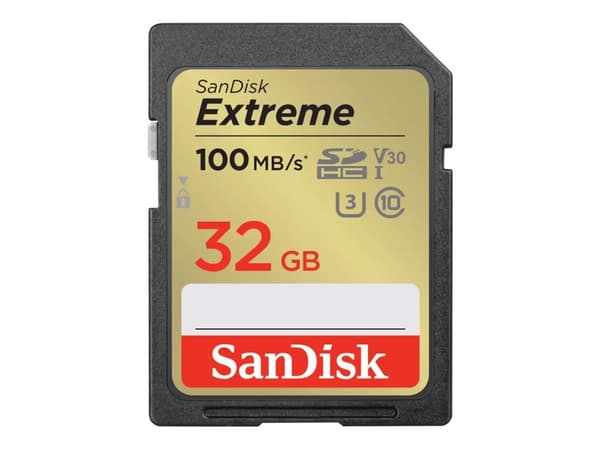 SanDisk Extreme PLUS - Flashminnekort - 32 GB - UHS-I U3 / Class10 - SDHC UHS-I