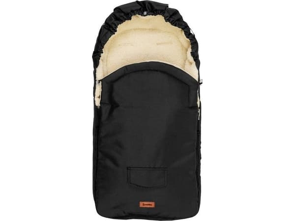 Sensillo Ullsovsäck - SVART för barnvagn (95x40)