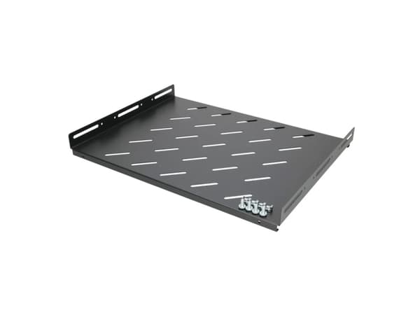 Extralink EX.19096, Rackhylle, Sort, Stål, 1U, 48,3 cm (19"), 350 mm