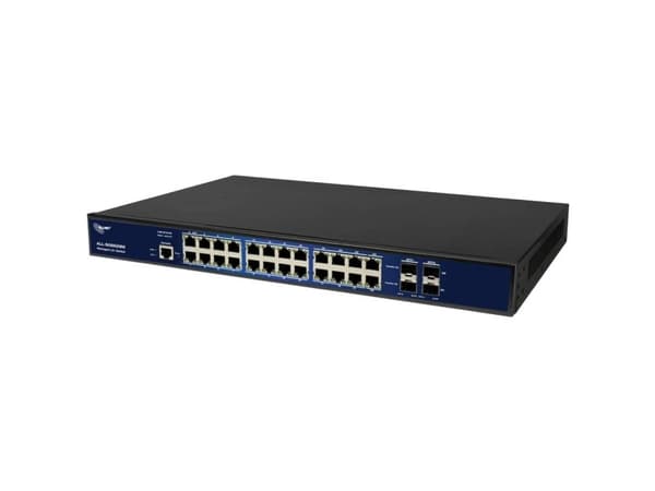 ALLNET Switch full managed 24 Port Gigabit 24x LAN 4x SFP Lüfterlos 48,30cm (19") - Switch - 1 Gbps - TCP/IP - VOIP - Ethernet - Power over Ethernet