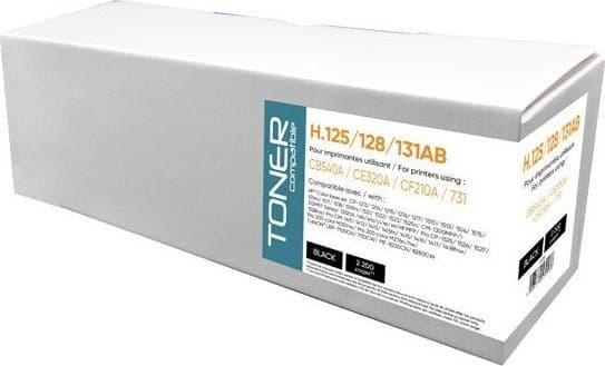 Toner 100 % kompatibel toner med CB540A, svart, 2200s, H.125/128/131AB, for HP Color LaserJet CP1215, 1515, 1518, N