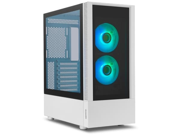 NOX Hummer Nemesis, Midi Tower, PC, Hvit, ATX, Micro ATX, ABS, SPCC, Stål, Multi