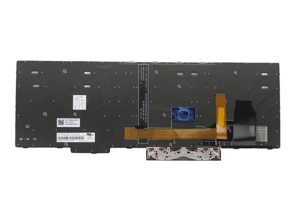 Chicony - Erstatningstastatur for bærbar PC - bakbelysning - Russisk - svart - for ThinkPad P15s Gen 1 20T4, 20T5