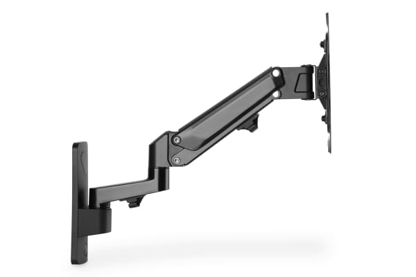 DIGITUS - Monteringssats (väggfäste) - för LCD-display/krökt LCD-display - gasfjäder, svängarm - aluminium, plast, stål - mattsvart - skärmstorlek: 1