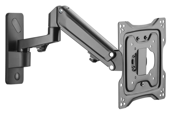 DIGITUS - Monteringssats (väggfäste) - för LCD-display/krökt LCD-display - gasfjäder, svängarm - aluminium, plast, stål - mattsvart - skärmstorlek: 1