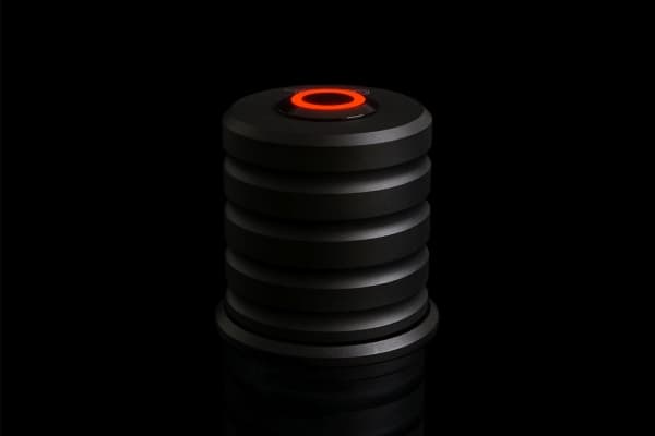 Alphacool 17434, Universell, Trykk-knapp, Aluminium, Sort, Rød, LED