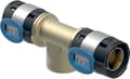 Miniatyrbilde 1 av 2: Geberit FlowFit T-stykke med indvendigt gevind: CuSn4Zn2PS, d=40mm, Rp=3/4", d1=40mm