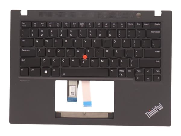 Sunrex - Ersättningstangentbord för bärbar dator - med Trackpoint - bakgrundsbelyst - engelska - svart - med övre skydd - för ThinkPad T14s Gen 3 21B