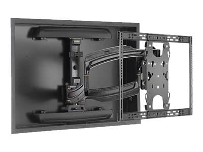 Chief Thinstall Large Dual Arm Wall Mount - For Displays 42-75" - Black - Brakett - full bevegelse - for flatpanel - svart - skjermstørrelse: 42"-75"