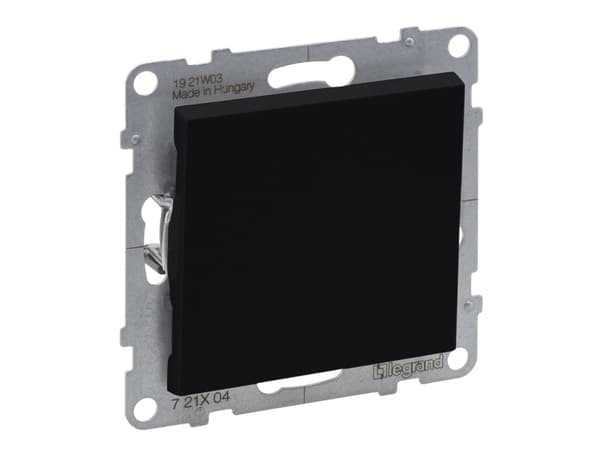 Legrand SUNO - Enpolig omkopplare - 10 AX - 250 V~ - automatiska plintar, Svart - Legrand 721401 himp