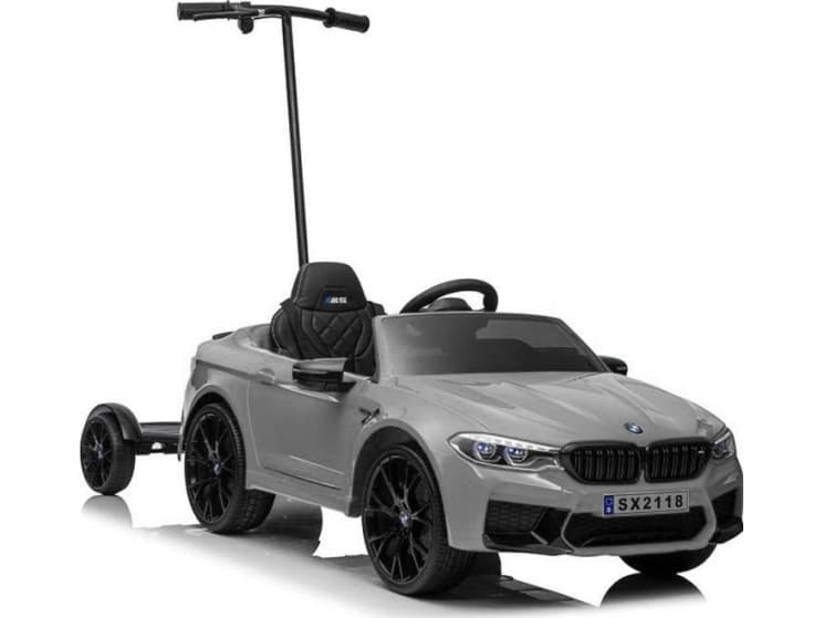 Lean Sport Lean Cars Battery powered car BMW M5 with platform for parents, silver