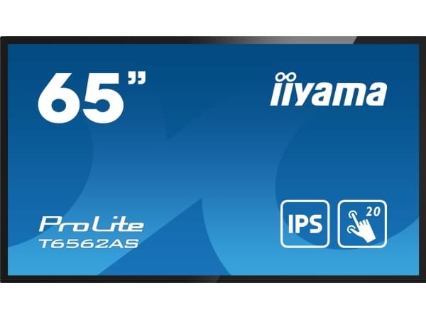 iiyama ProLite T6562AS-B1 - 65" Diagonalklasse (64.5" synlig) LED-bakgrunnsbelyst LCD-skjerm - interaktiv digital skilting - med innbygd mediespiller