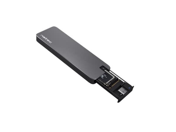NATEC Rhino M.2 NVME, SSD-kabinett, M.2, M.2, Ultra M.2, USB-tilkobling, Sort