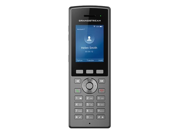 Grandstream WP825 - Trådlös VoIP-telefon - med Bluetooth interface - IEEE 802.11a/b/g/n/ac (Wi-Fi) - 3-riktad samtalsförmåg - SIP, RTCP, RTP, SRTP -