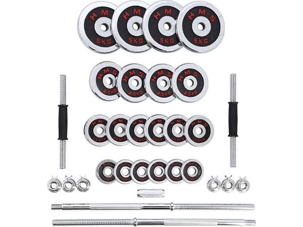 HMS STC50 DUMBLUE/BUMBLER I KROMKOFFERT 2x25KG HMS